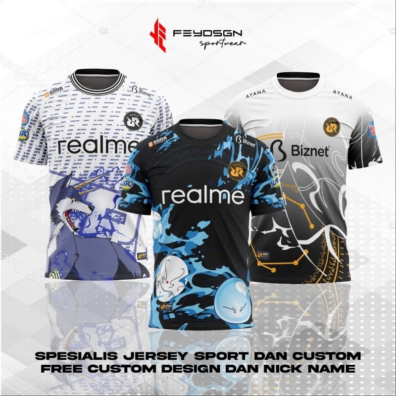 Jual Jersey kaos RRQ Jersey x SIime Terbaru Free request nicknamedan ...