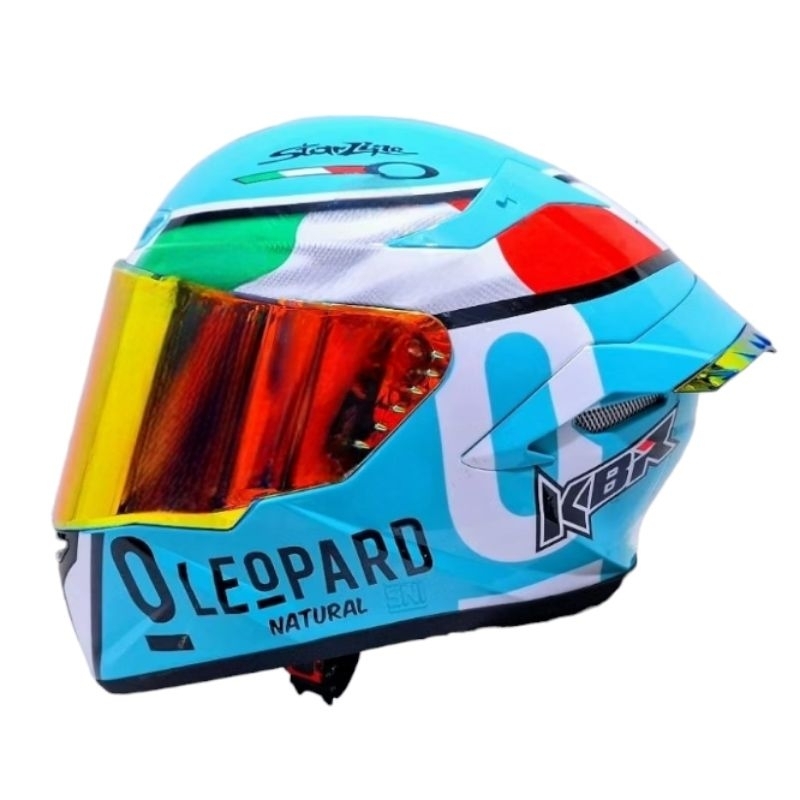 Jual Helm Sepeda Motor Full Face KBR TT Course Paket Ganteng Kaca Visor