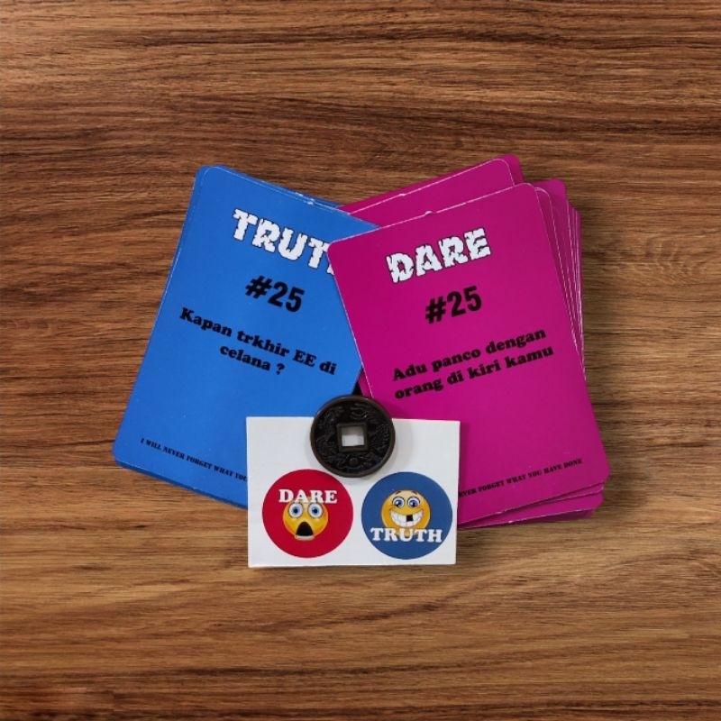 Jual Kartu permainan Truth or Dare - Tantangan yang menegangkan ...