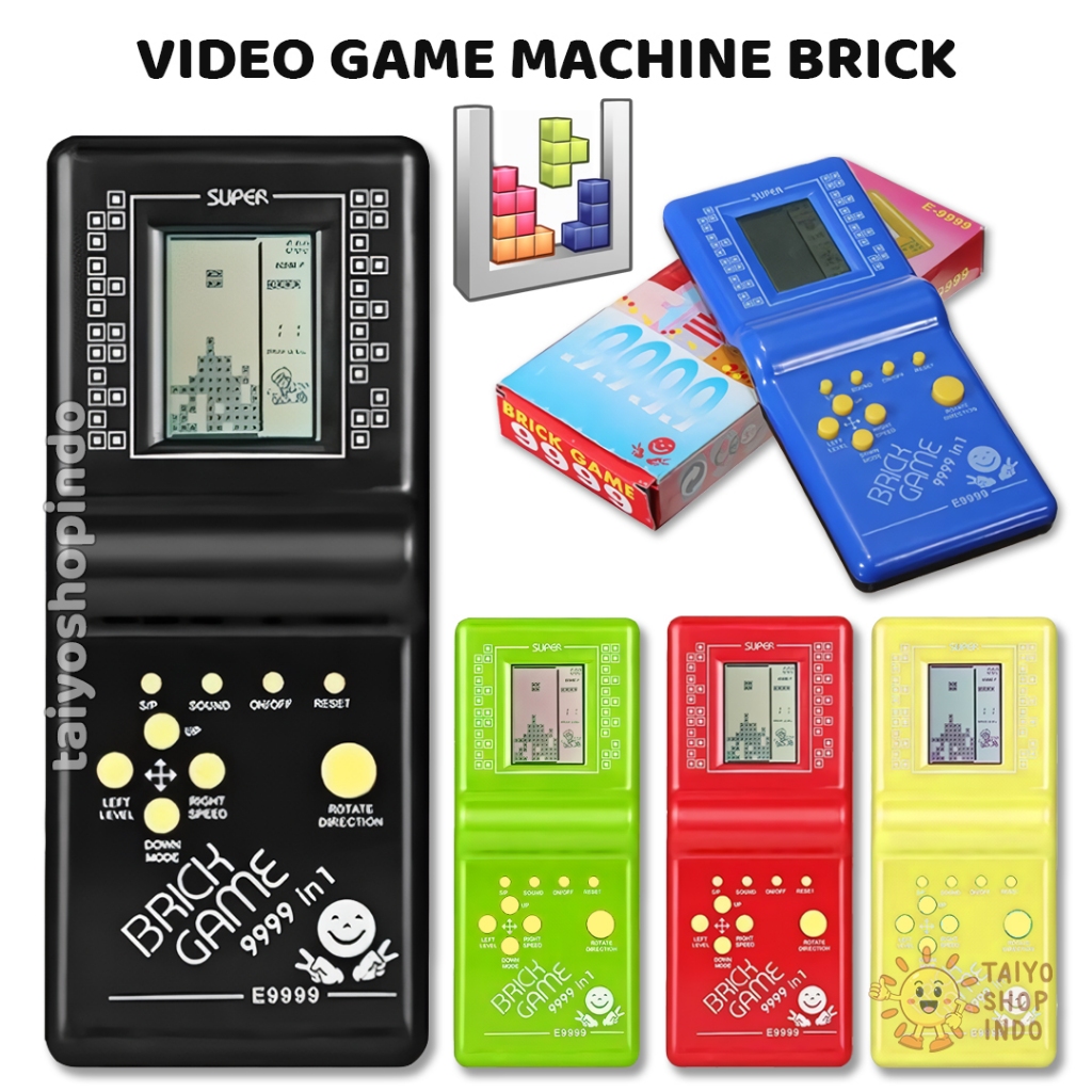 Jual TAIYO Video Game Machine Brick Game 9999 In 1 Besar Kecil Gameboy ...