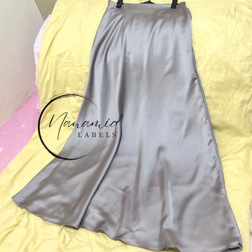 Rok Panjang 100cm Rok Satin Premium Vika Skirt
