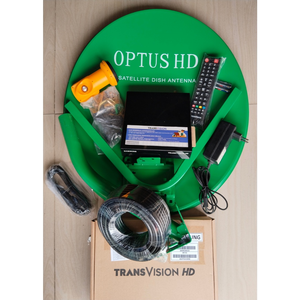 Jual SAMSUNG HD SATELLITE DECODER TRANSVISION LENGKAP DISH PARABOLA ...