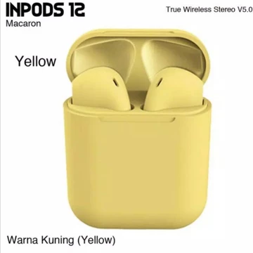 Headset Bluetooth Tws Inpods I12 Earphone Bluetooth 5.0 Wireless