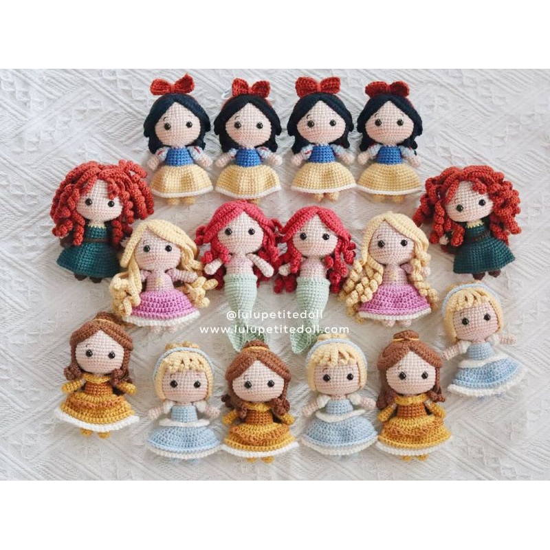 Jual Pola boneka rajut lulupetitedoll princess | Shopee Indonesia