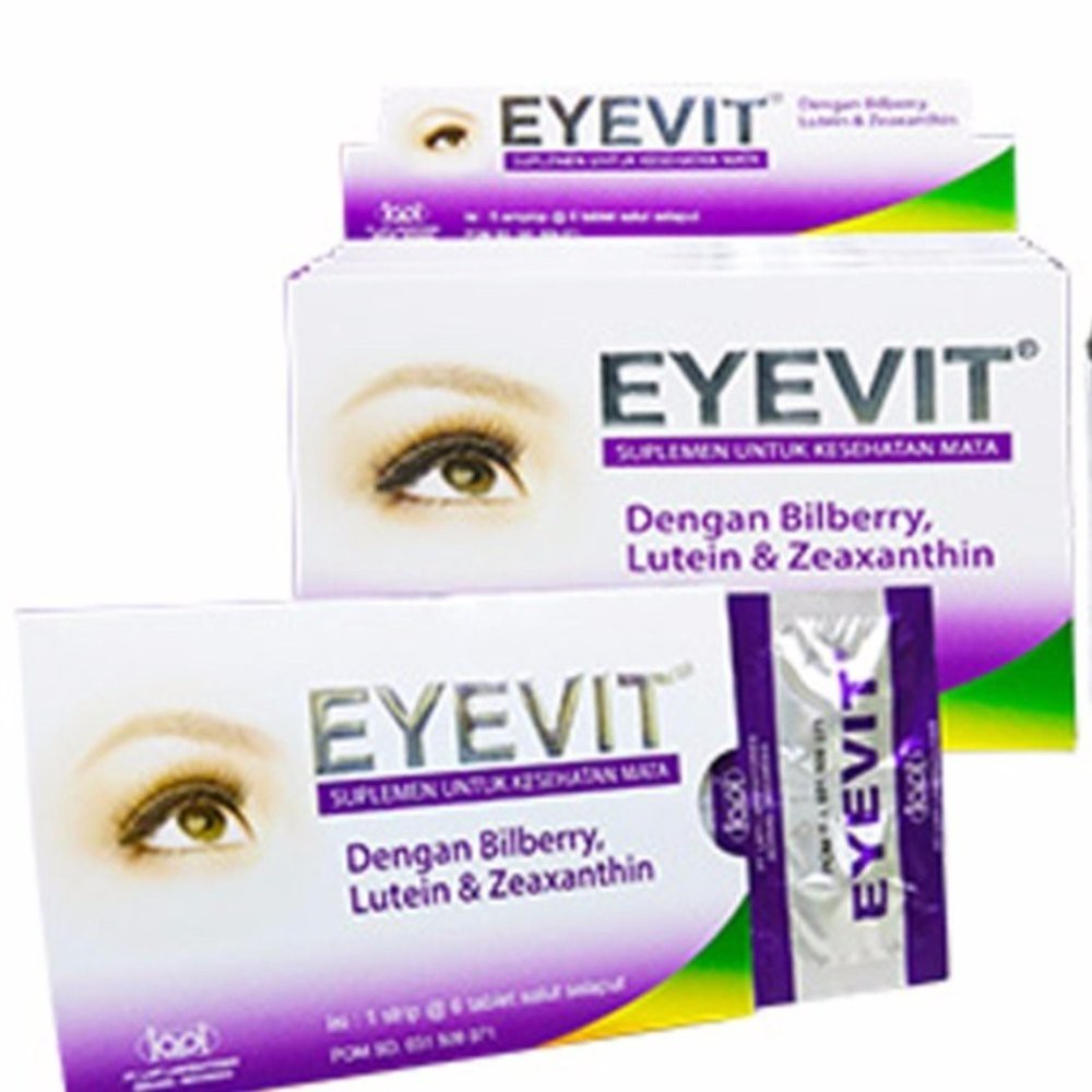 Jual Eyevit STRIP isi 6 Tablet / Vitamin Mata Minus / Promo vitamin ...