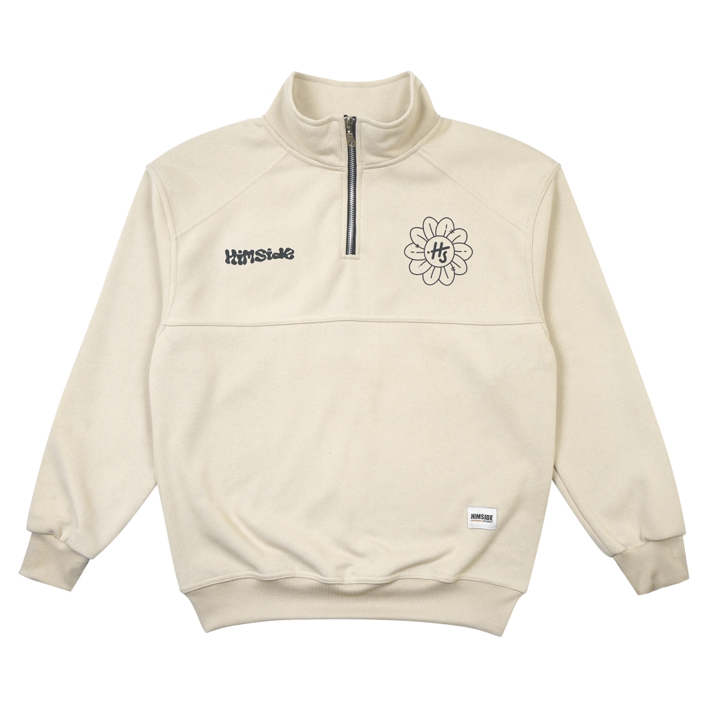 Jual Himside - Flower Ivory Halfzip - Unisex | Shopee Indonesia