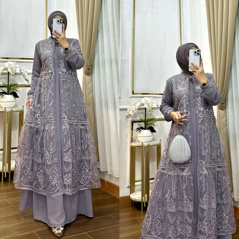 Detail Almira Dress Busui Ceruty