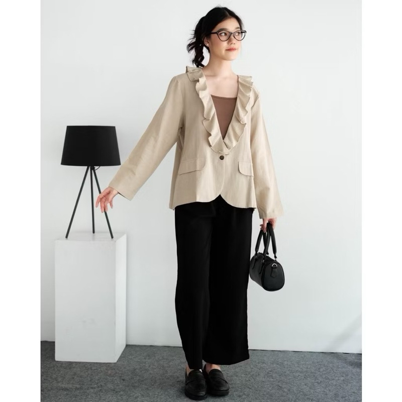 Jual MYRUBYLICIOUS Safiqa Blazer | Shopee Indonesia