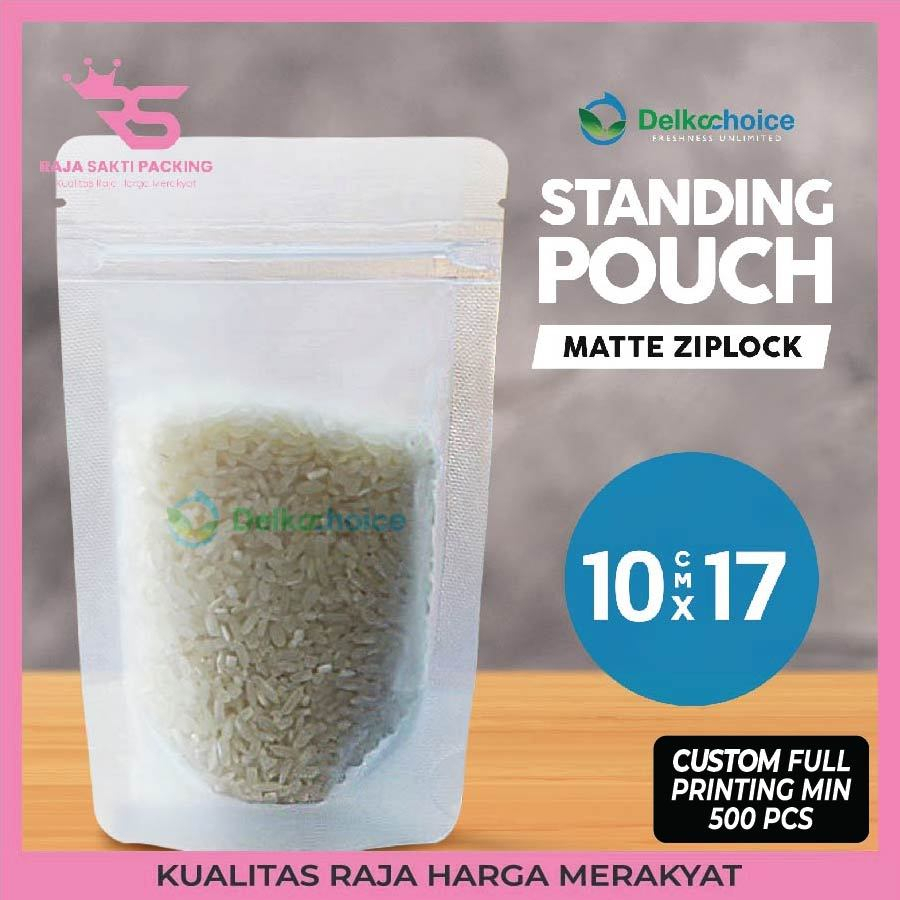 Jual Standing Pouch Ziplock Matte Doff & Ziplock Clear Plastik Klip ...