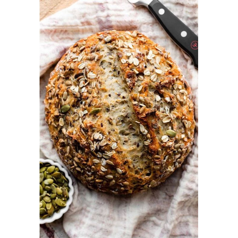 Jual Roti Sourdough Pumpkin Seed and Oat Tanpa Gula, Susu Dan Telur/100 ...