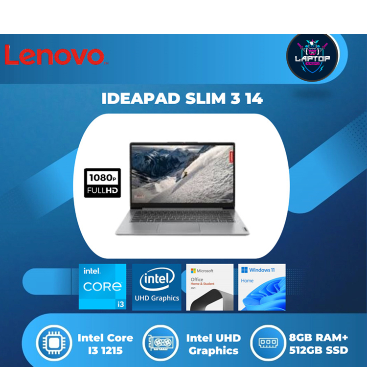 Lenovo Ideapad Slim 14 I3 1215 8GB 512GB W11+OHS BLIT 2Y