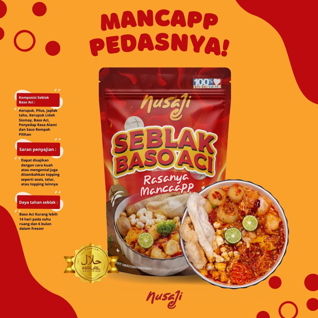 Jual Nusaji By Yudha Pangestu - New Formula - Seblak Instant Baso