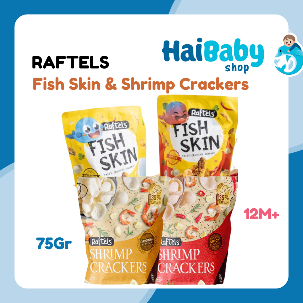Jual Raftels Fish Skin - Snack Keripik Kulit Ikan - Shrimp Crackers 75g ...