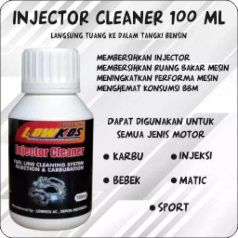 Jual LOWKOS Injector Cleaner Motor 100ml - Cairan Pembersih Injektor ...