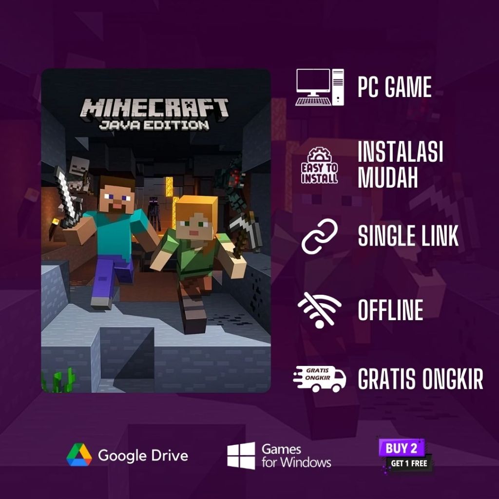 Jual Minecraft Java Edition - Game PC - Link Download PC Laptop ...