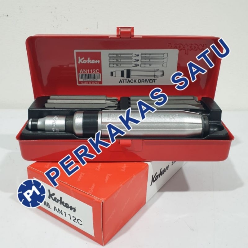 Jual OBENG KETOK KOKEN AN112C JAPAN ATTACK DRIVER IMPACT SCREWDRIVER ...