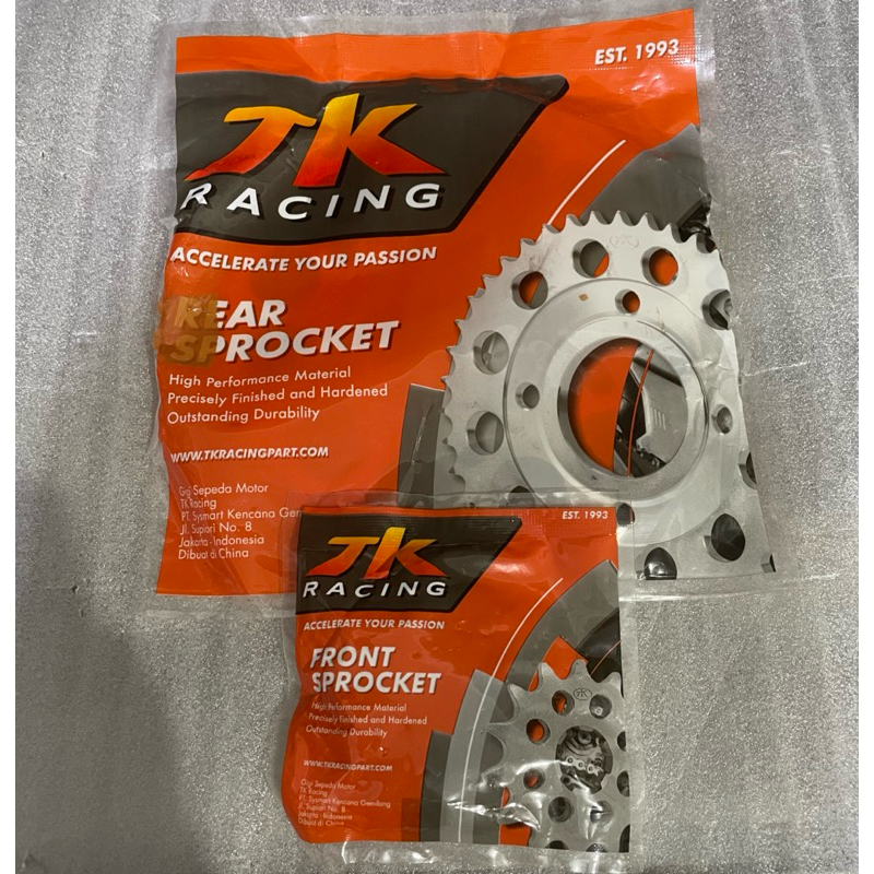 Jual Gear Set Tk Racing Depan Belakang Scorpio Uk 428 Pnp | Shopee ...
