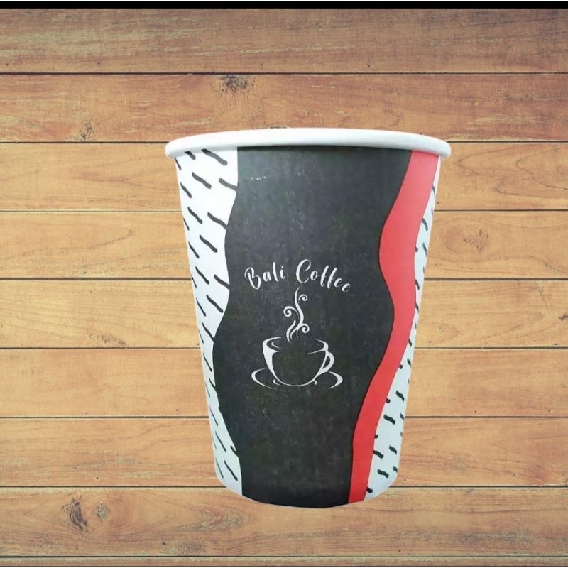 Jual PAPER CUP MOTIF / GELAS KERTAS MINUMAN PANAS MOTIF 80Z TANPA TUTUP ...