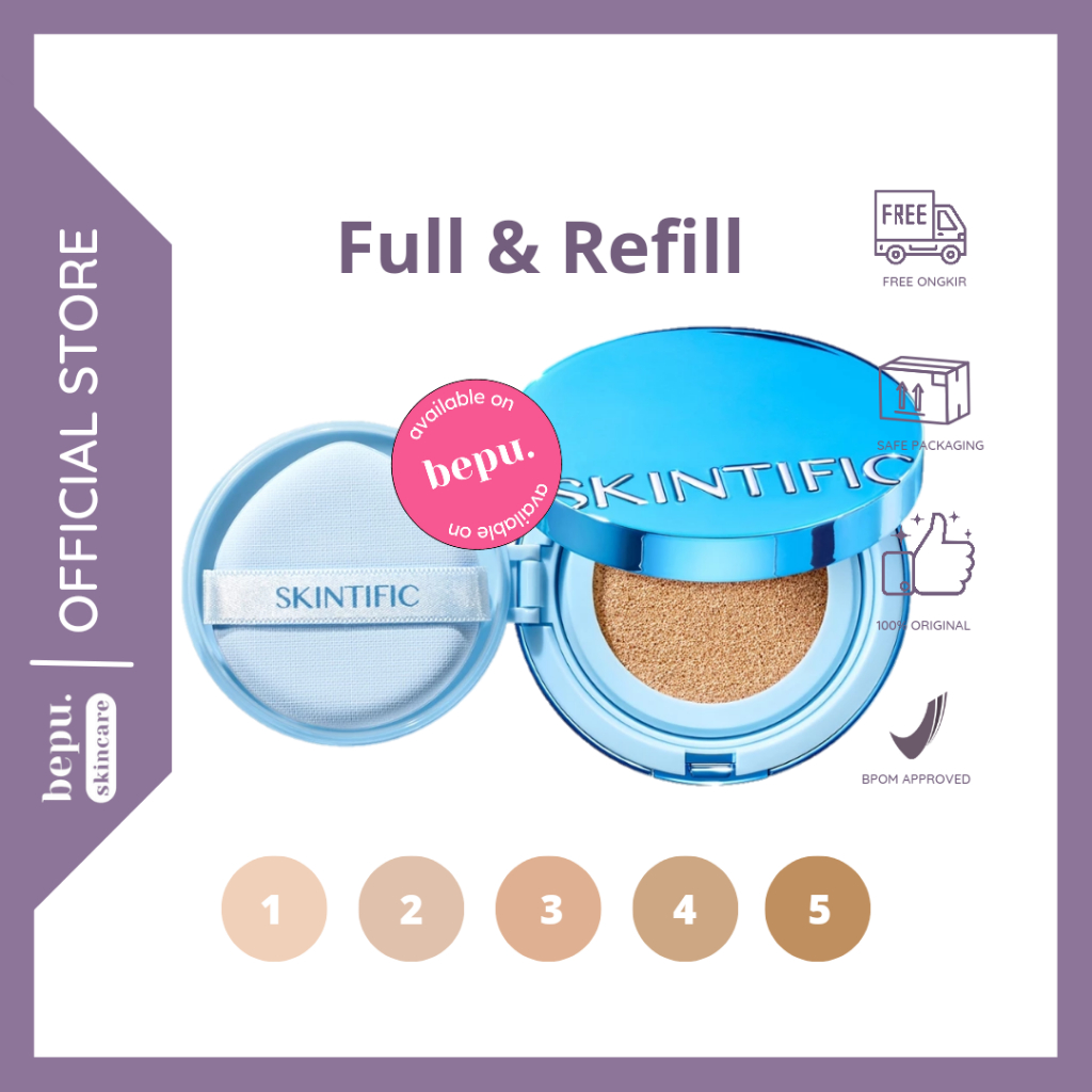 Fond De Teint Coussin Skintific Perfect Stay Velvet Matte - SPF 35, 8 Teintes Au Choix, 11ml