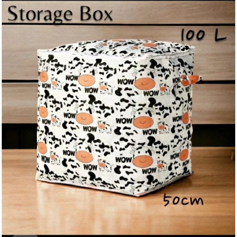 Jual STORAGE KAIN Tempat Wadah Simpan Pakaian Dengan Resleting Besar ...