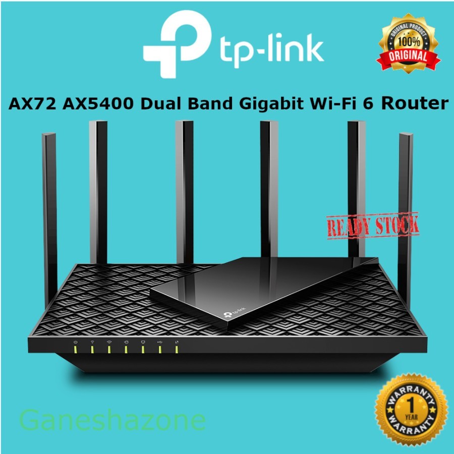 Jual TP-Link Archer AX72 AX5400 Dual-Band Gigabit Wi-Fi 6 Router ...