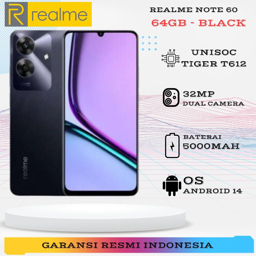 realme Note 60 6GB/128GB Marble Black
