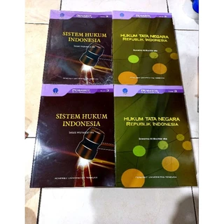 ( OBRAL BUKU ORIGINAL ) BUKU UT / 1 PAKET 2 BUKU / SISTEM HUKUM INDONESIA / HUKUM TATA NEGARA REPUBLIK INDONESIA / BEST SELLER / PERTI UT / KULIAH / UNIVERSITAS / POLITIK / HUKUM INTERNASIONAL / PANDUAN LENGKAP HUKUM / PENDIDIKAN / PENDIDIKAN GURU /