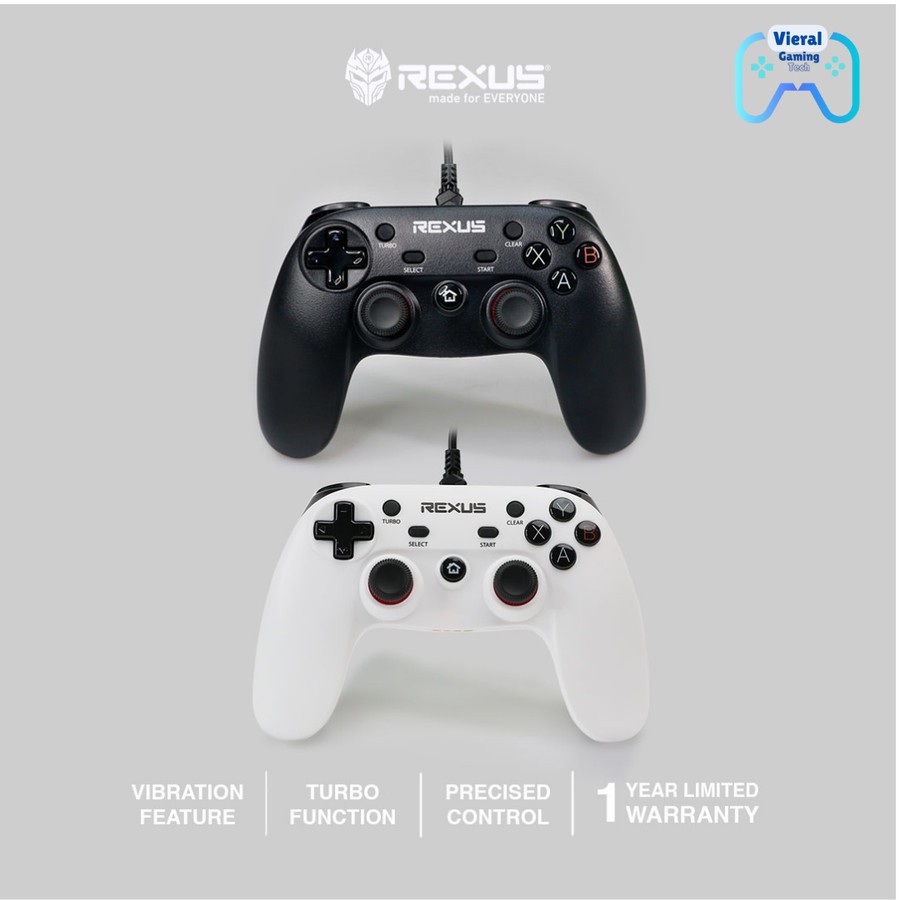 Jual Rexus GX2 Controller Gaming Joystick PC Pro Gaming Gamepad ...
