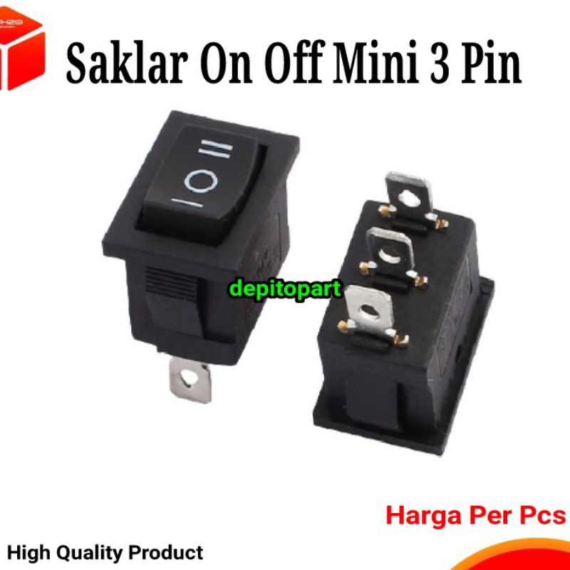 Jual Saklar On Off Mini 3 Pin Ukuran 1,2cm x 0,8cm | Shopee Indonesia