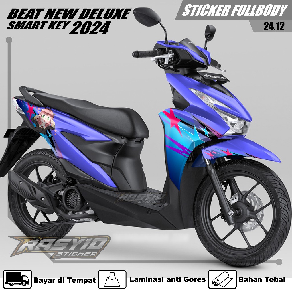 Jual Sticker Honda Beat Remot Beat New Deluxe Smart Key 2024 Sticker