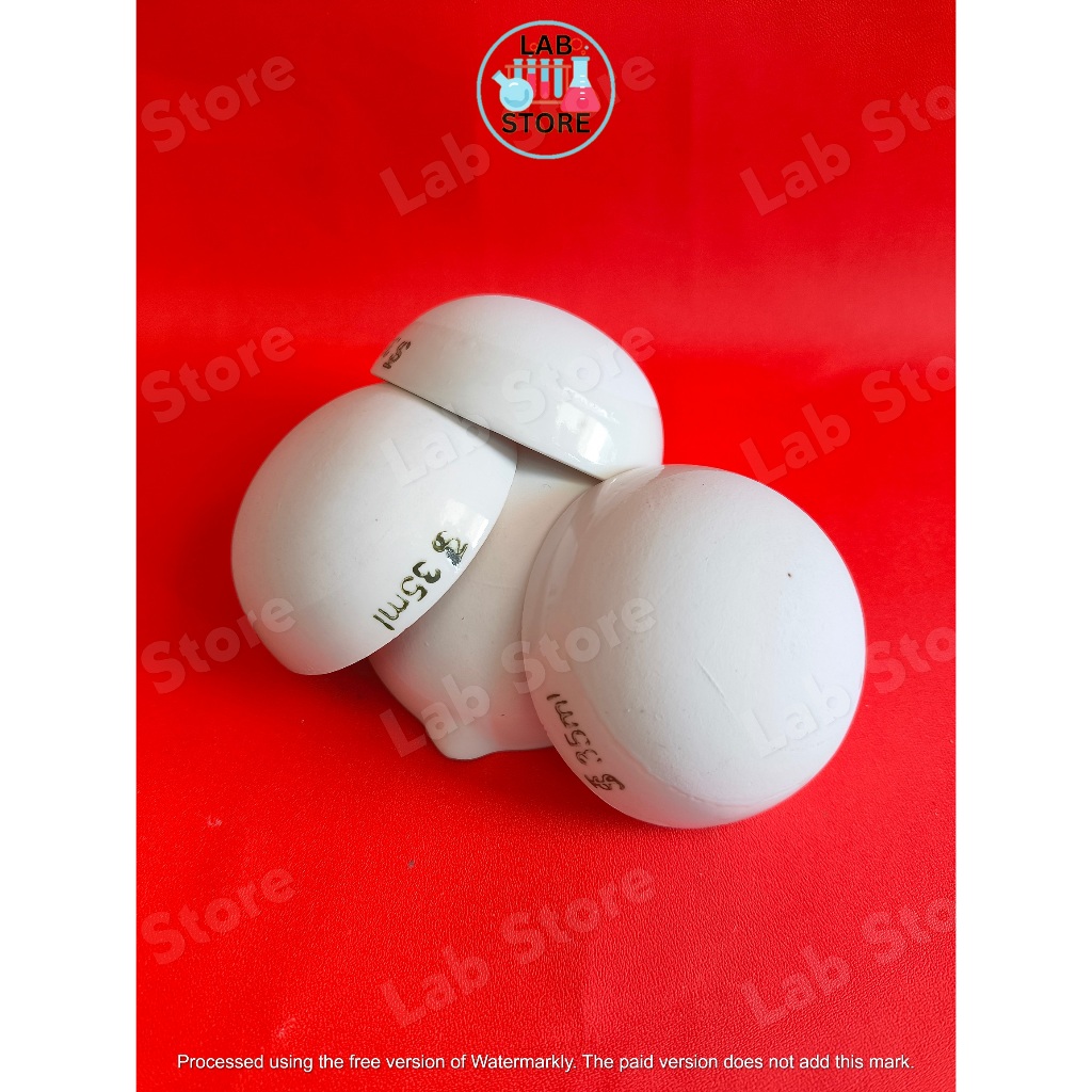 Jual Cawan Uap 35ml / Cawan Penguap 35ml / Cawan Porselin 35ml / Cawan ...