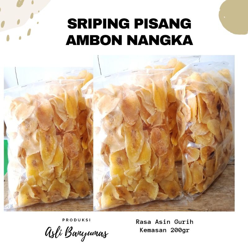 Jual SRIPING PISANG AMBON NANGKA ASIN GURIH | KHAS BANYUMAS | HARGA ...