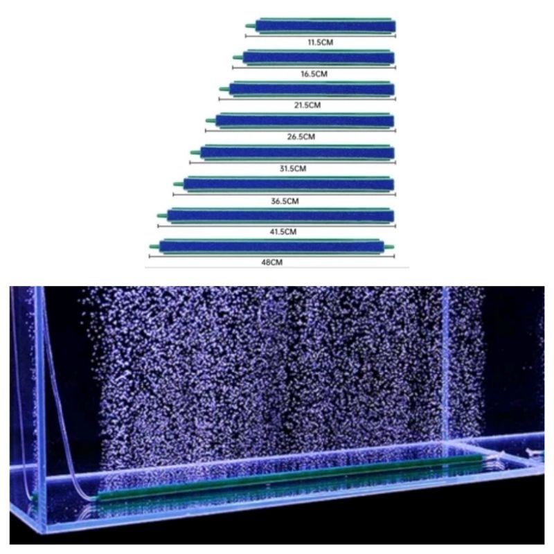 Batu Aerator Panjang Size 40, 45, 50 Cm Air Stone Gelembung Udara