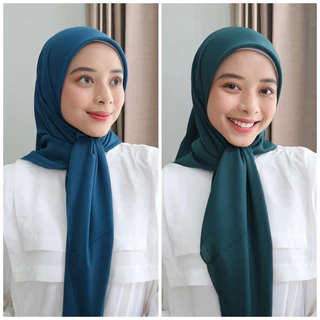 Hijab Voal Paris Anti Letoy Blue Green Emerald
