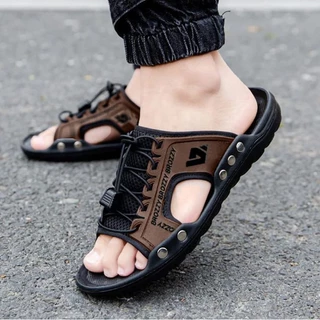 Brozzy For You Sandal Pria B09 Nyaman Slip On Anti Putus COD Gratis Ongkir Original Tahan Air