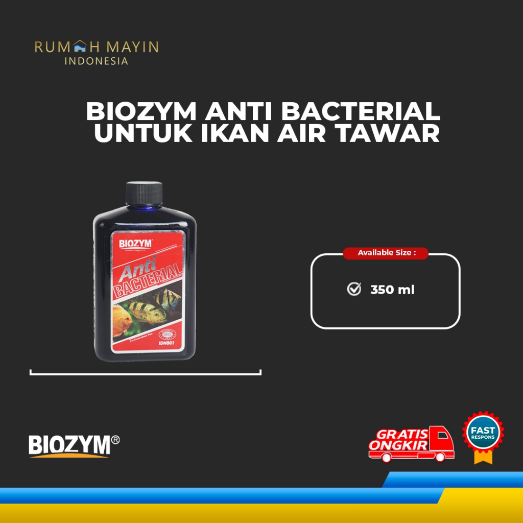 Jual Biozym Anti Bacterial for Fresh Water Fish 350ml Shopee Indonesia