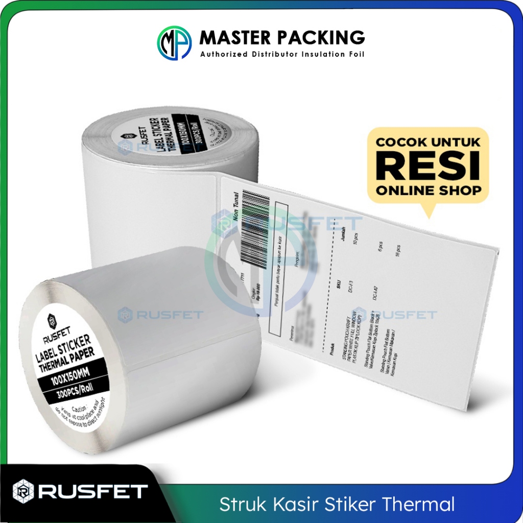 Jual Label Paper dan Stiker Thermal RUSFET / Lebel Termal Kertas ...