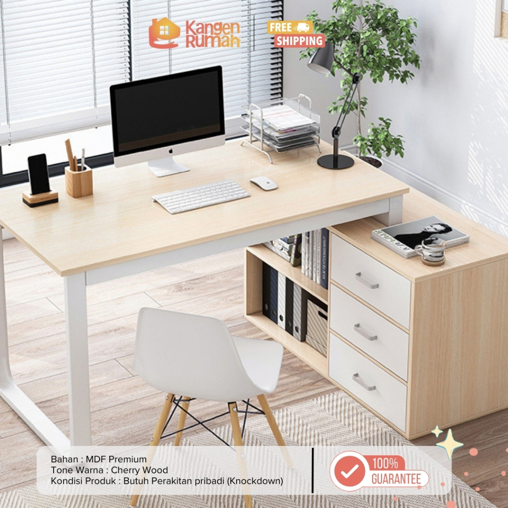 Jual Kangen Rumah Meja Komputer Harvey | Meja kantor | Meja Belajar ...