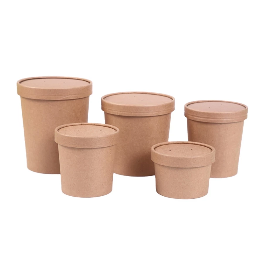 Brown Paper Cup Soup 12oz