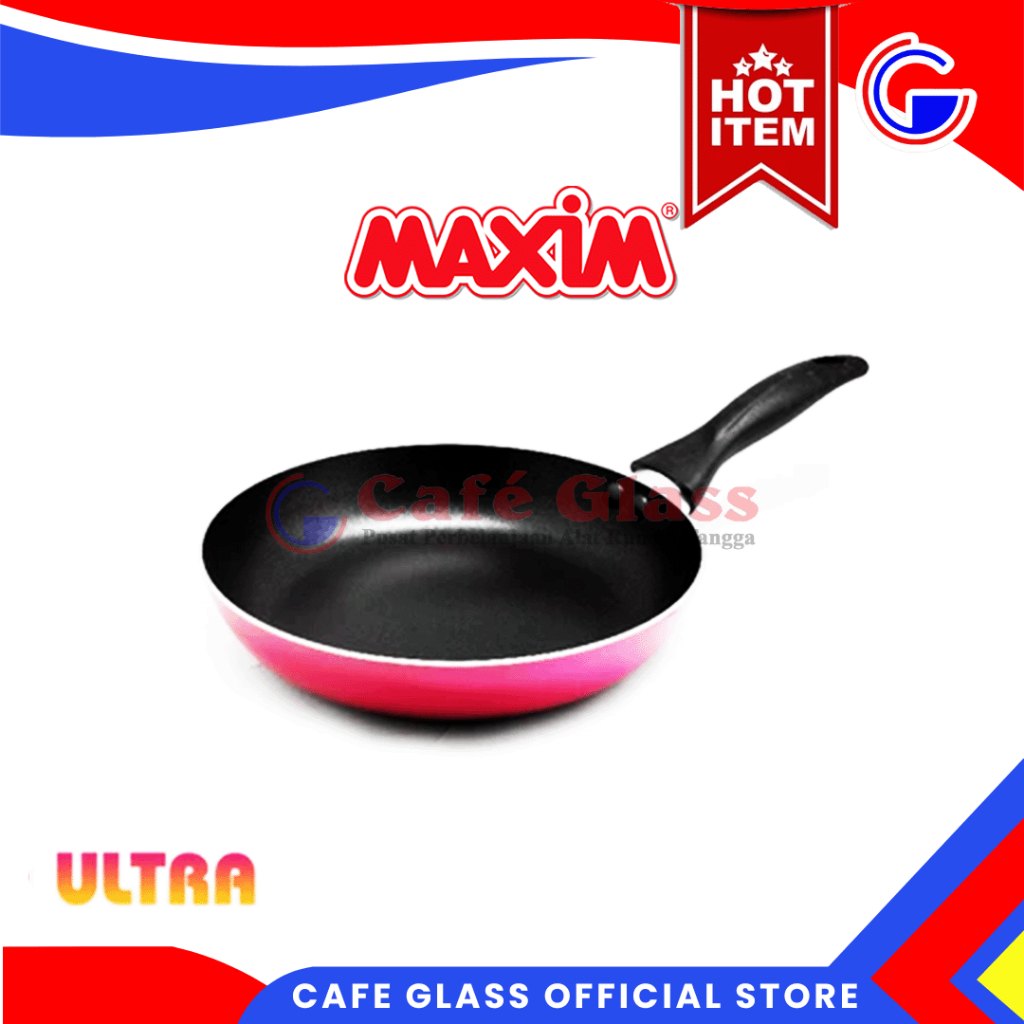 Maxim Ultra Pink Wajan Teflon Anti Lengket 20Cm Frypan