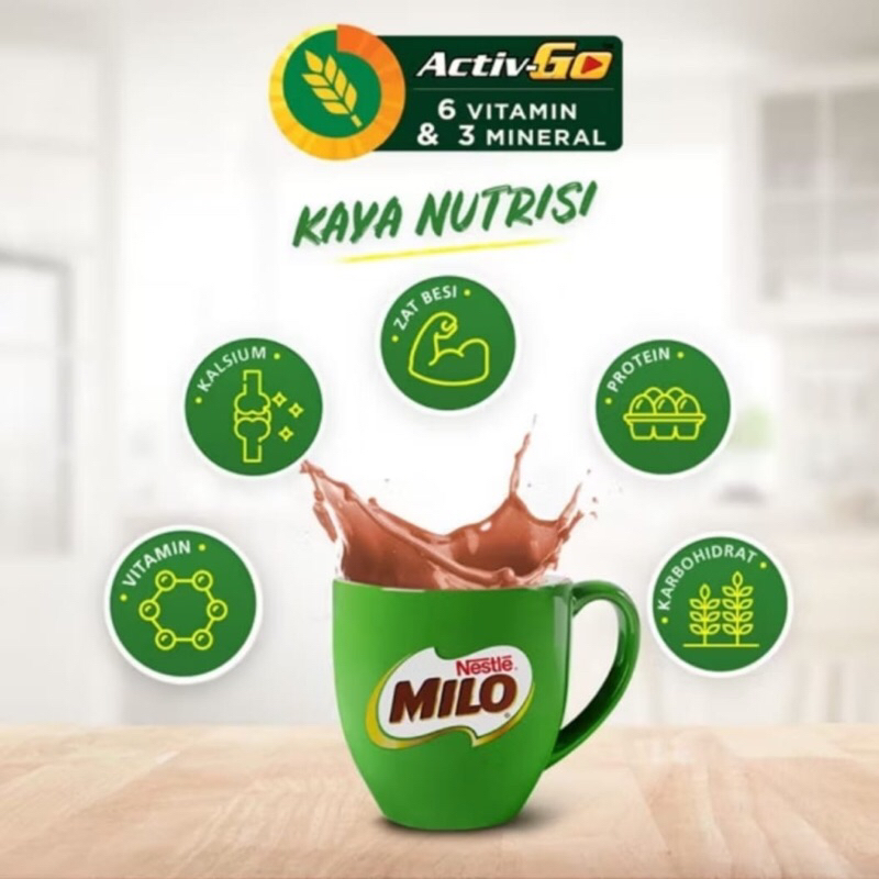 Jual KARTON NESTLE MILO Active Go Susu Coklat Karton Kardus 20 Renceng ...