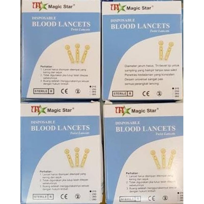 Jual Blood Lancet 21 G / Lancet Bekam / Jarum Bekam - Magic Star ...