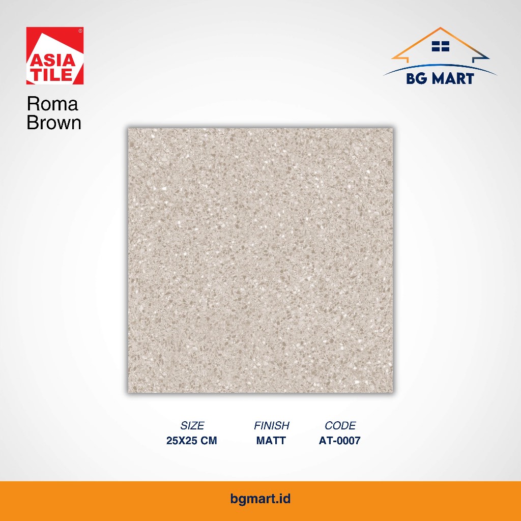 Jual ASIA Keramik Lantai 25x25 cm Roma Brown | Shopee Indonesia