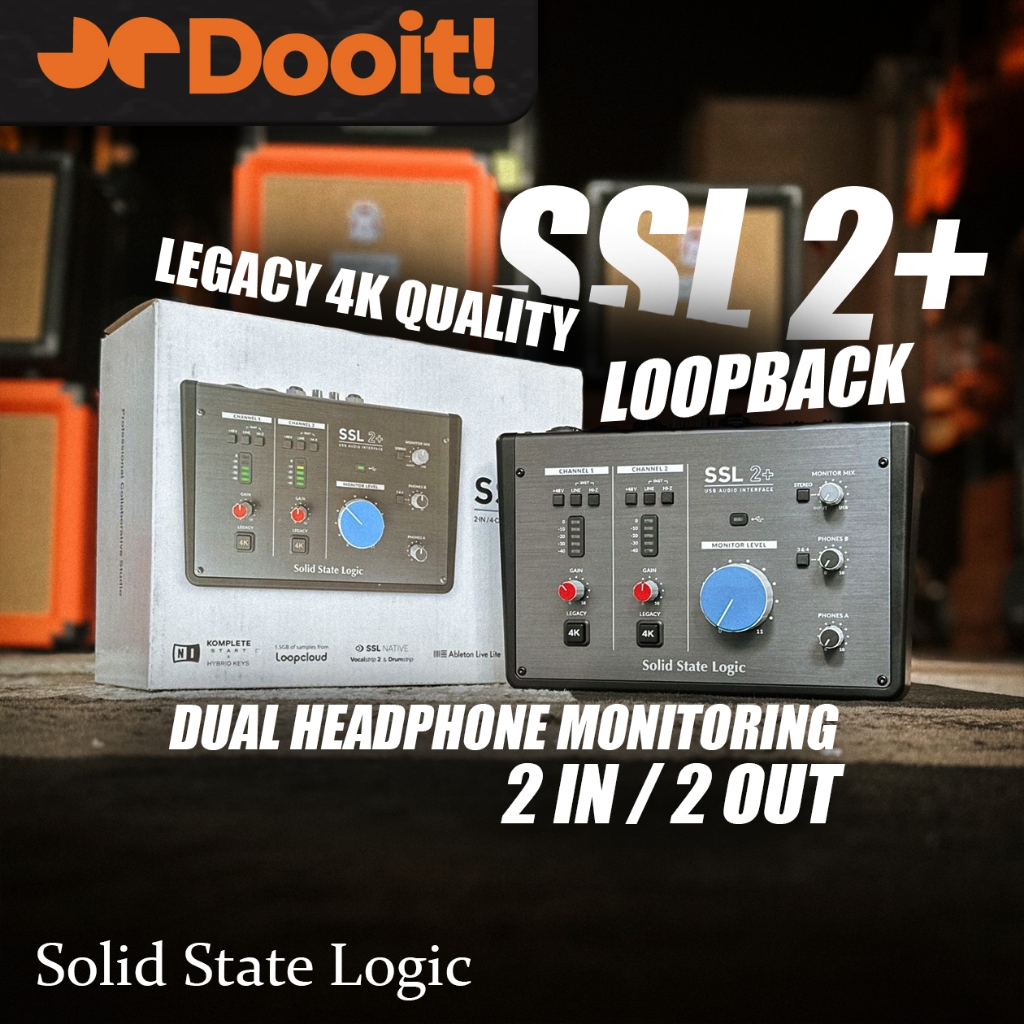 Jual Solid State Logic SSL2+ / SSL 2 + / SSL 2 plus USB Soundcard ...