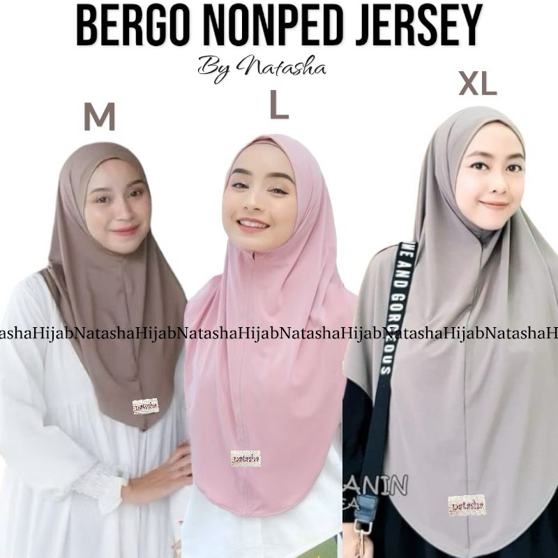 BERGO HAMIDAH NONPED JERSEY INSTAN PREMIUM BY NATASHA