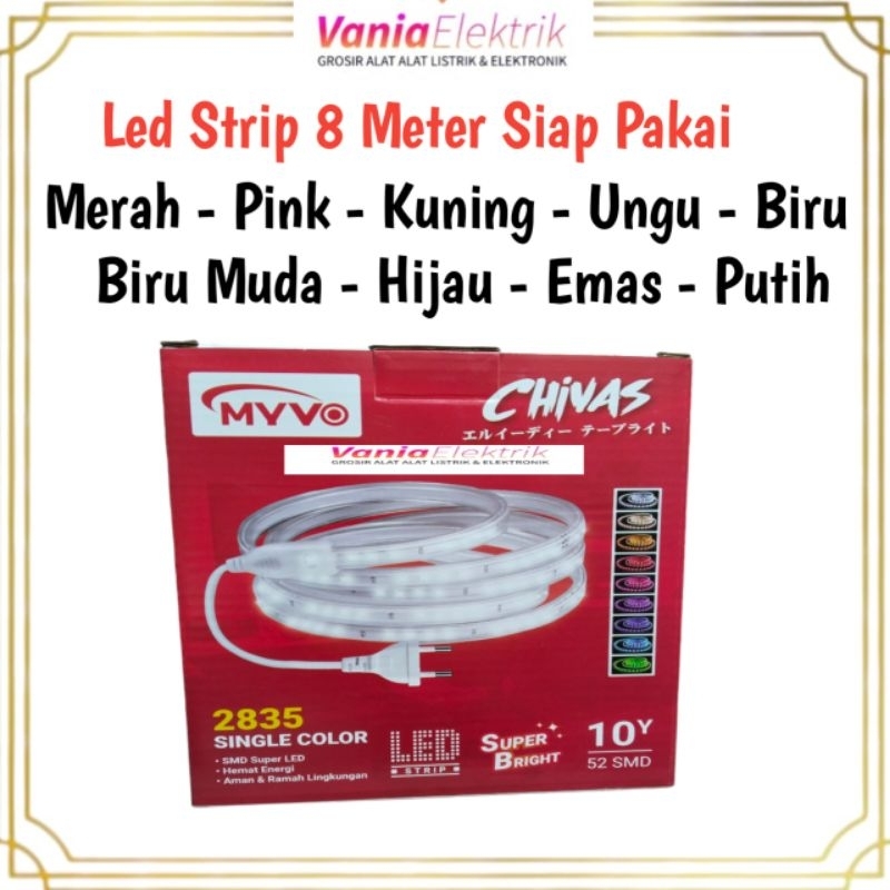 Jual Lampu Led Strip / Lampu Selang Siap Pakai 8 Meter | Shopee Indonesia