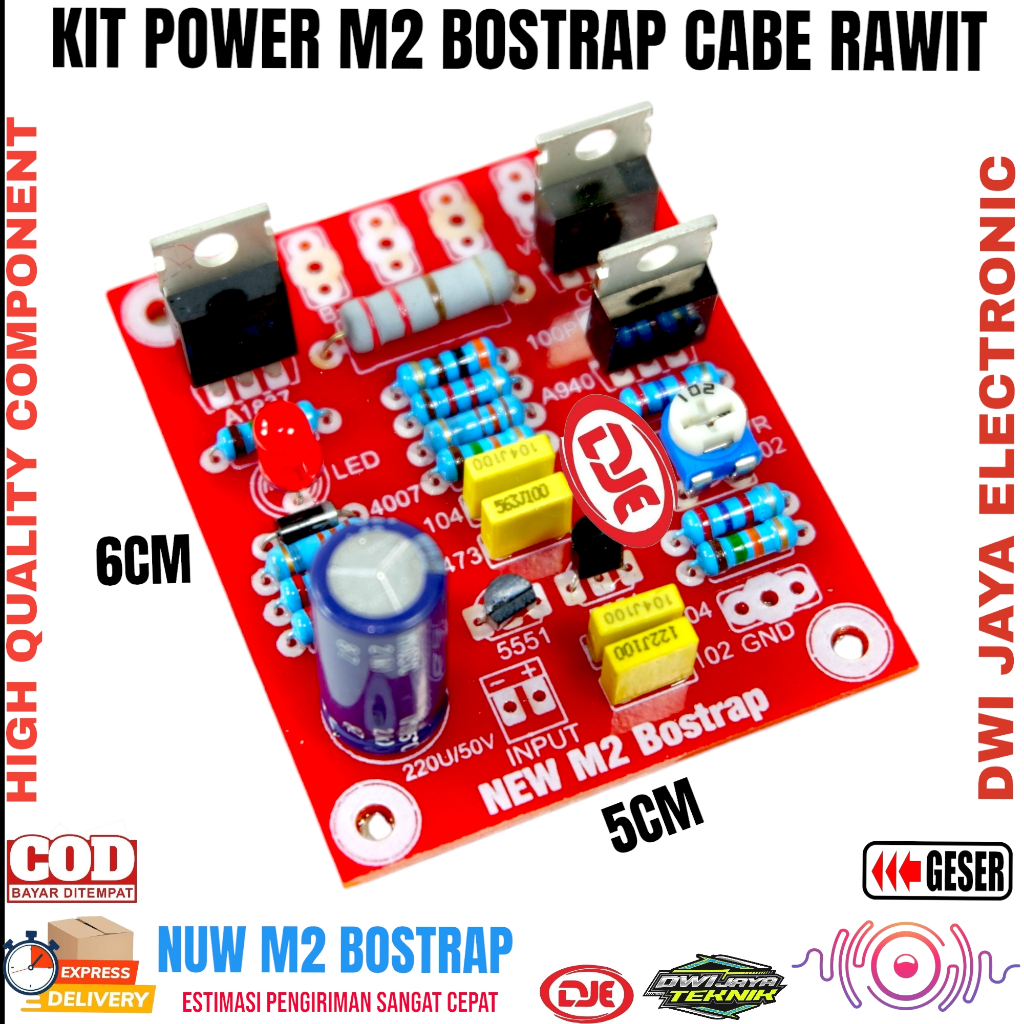 Jual Kit Driver Amplifier NUW M2 Bostrap Cabe Rawit | Shopee Indonesia