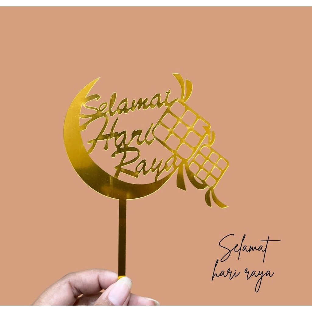 Jual TOPPER GOLD ACRYLIC / HBD / HAPPY ANNIVERSARY / BRIDE TO BE ...