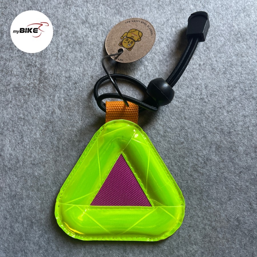 Jual Mini triangle bike reflector reflective light assorted color ...