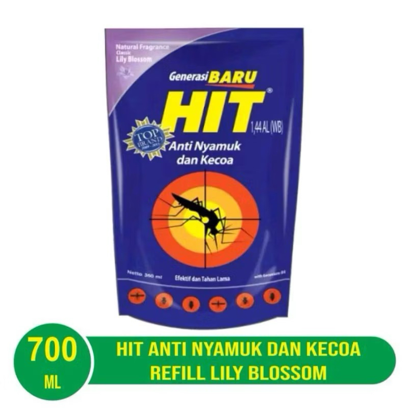 Jual RG - [BESAR 700ML REFILL] HIT Spray Liquid Pouch Lily Blossom ...